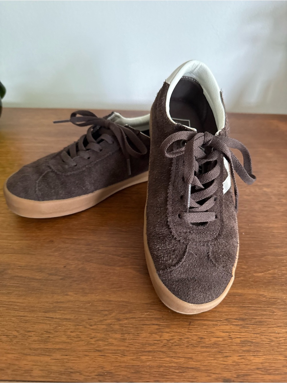 Vans Women’s Brown Suede Sneakers with Gum Sole